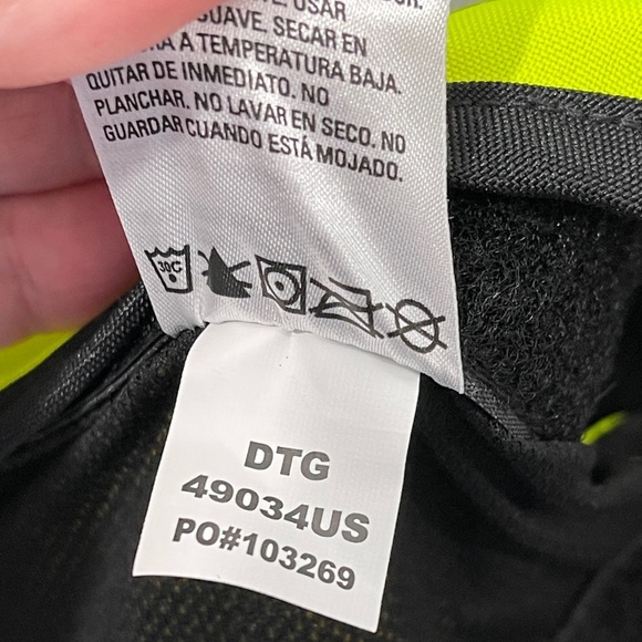 5.11 Tactical High Visibility Motorcycle Riding Vest Fluorescent Yellow Reflect - Picture 9 of 9